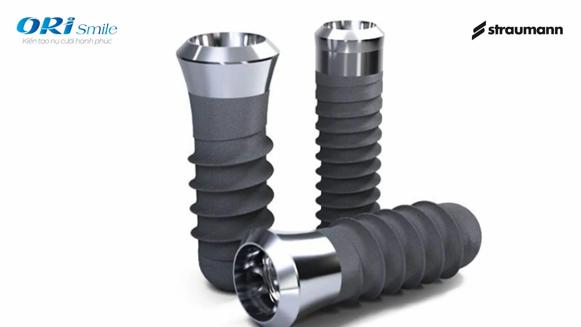 Hình ảnh trụ Implant Straumann và răng sứ